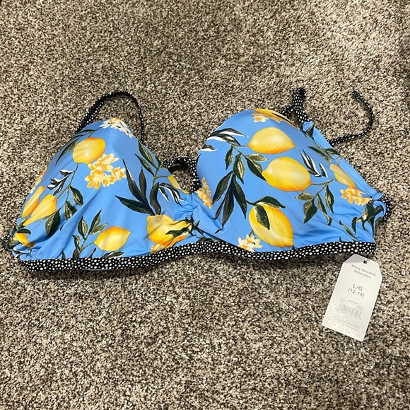 Time and Tru Other - NWT Lemon print 🍋 Time & Tru swim top L/G 12-14